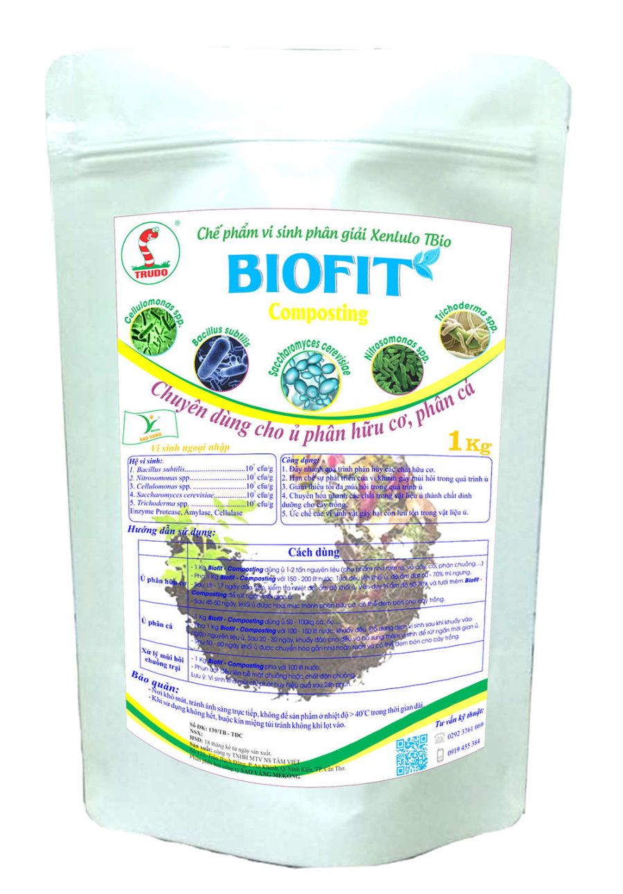 BIOFIT Composting - Chuyên dùng cho ủ phân hữu cơ, phân cá